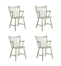 Billede af HAY Børge Mogensen J42 Arm Chair SH: 44,5 cm Sæt af 4 stk. - Sage