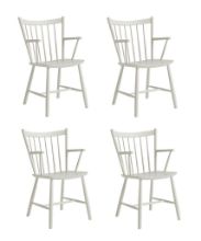 Billede af HAY Børge Mogensen J42 Arm Chair SH: 44,5 cm Sæt af 4 stk. - Warm Grey