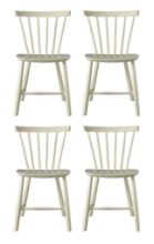 Billede af FDB Møbler J46 Poul M. Volther Stol SH: 45 cm Sæt af 4 stk - Grøn/Roots/Malet Bøg