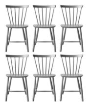 Billede af FDB Møbler J46 Poul M. Volther Stol SH: 45 cm Sæt af 6 stk - Grå