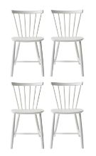 Billede af FDB Møbler J46 Poul M. Volther Stol SH: 45 cm Sæt af 4 stk - Hvid