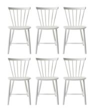 Billede af FDB Møbler J46 Poul M. Volther Stol SH: 45 cm Sæt af 6 stk - Hvid