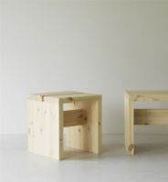 Billede af Normann Copenhagen Stretch Skammel H: 45 cm - UV Lakeret Fyrretræ