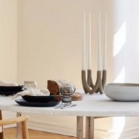 Billede af Ro Collection Chandelier Four Armed B: 14 cm - Light Stone