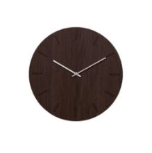 Billede af Hemverk Vægur Ø: 28 cm – Dark Oak/Silver