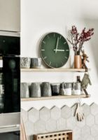 Billede af Hemverk Vægur Ø: 28 cm – Conifer Oak/Copper