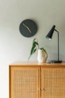 Billede af Hemverk Vægur Ø: 38 cm – Gunpowder/Gold 