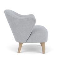 Billede af Audo Copenhagen Ingeborg Loungestol SH: 40 cm - Fiord 751/Natur Eg