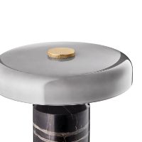 Billede af Design By Us Trip Portable Lamp H: 21 cm - Ash Marble/Grey