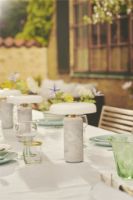 Billede af Design By Us Trip Portable Lamp H: 21 cm - Carrara Marble/Opal