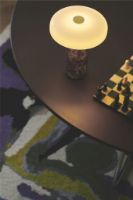 Billede af Design By Us Trip Portable Lamp H: 21 cm - Dark Emperador Marble/Opal