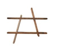 Billede af Andersen Furniture A Shelf Medium 52x46x9 cm - Smoked Ash