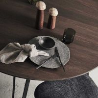 Billede af MUUBS Yami Salt og Peberkværn S H: 15 cm - Carboniseret Ask/Marmor