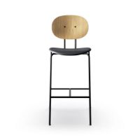 Billede af Sibast Furniture Piet Hein Bar Chair SH: 75 cm Black - Oiled Oak/Solid Black