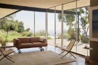 Billede af &Tradition Inland AV22 Sofa SH: 40 cm - Noble Black Leather/Polished Aluminium
