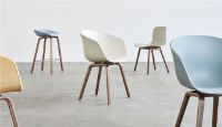 Billede af HAY AAC 12 About A Chair SH: 46 - Lacquered Solid Walnut/White
