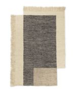 Billede af Ferm Living Counter Rug 140x200 cm - Charcoal/Off-White 
