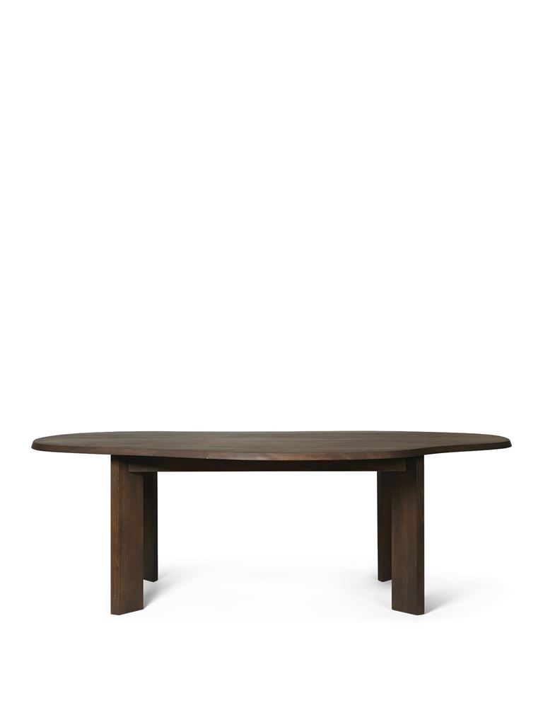 Billede af Ferm Living Tarn Dining Table Ø: 220 cm - Dark Stained Beech 