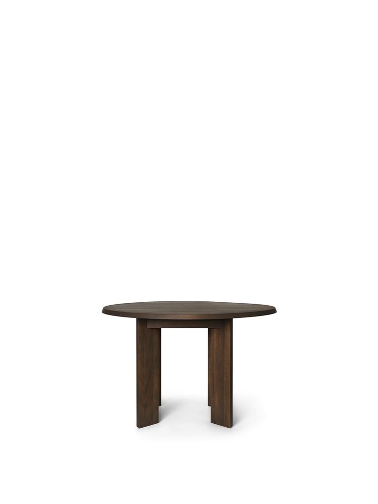 Billede af Ferm Living Tarn Dining Table Ø: 115 cm - Dark Stained Beech 