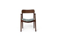 Billede af Bent Hansen Asger Stol M. Polstring H: 80 cm - Røget Olieret Eg/Vils 22-100/151 