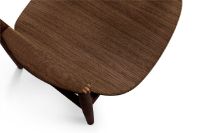 Billede af Bent Hansen Asger Træstol M. Træsæde H: 80 cm - Røget Olieret Eg