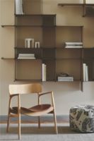 Billede af Bent Hansen Asger Loungestol M. Polstring H: 77,5 cm - Olieret Eg/ Zenso2 223 Cognac Læder