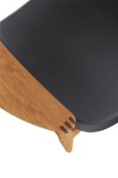 Billede af Bent Hansen Asger Loungestol M. Polstring H: 77,5 cm - Olieret Eg/ Zenso2 207 Sort Læder