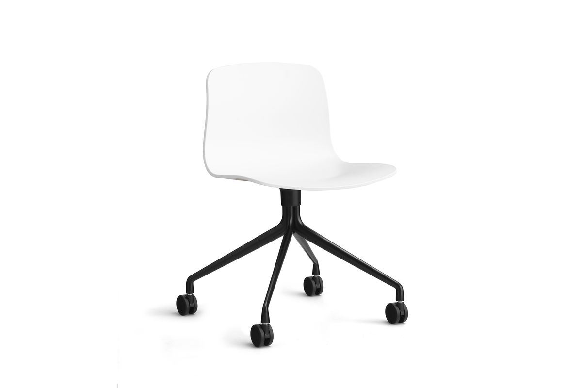 Billede af HAY AAC 14 About A Chair SH: 46 cm - Black Powder Coated Aluminium/White