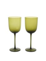 Billede af Ferm Living Host Red Wine Glasses Set of 2 - Moss Green