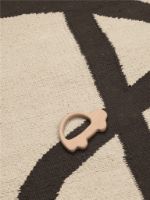 Billede af Ferm Living Lane Rug 70x105 cm - Off-White/Chocolate