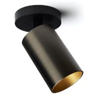 Billede af ANTIDARK SpotOn Circle1 Væg/loftlampe Ø: 8 cm - Black/Titanium