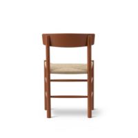 Billede af Fredericia Furniture 3239 J39 Mogensen Spisebordsstol SH: 46 cm - Heritage Red Bøg/Naturfarvet Flet