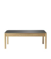 Billede af FDB Møbler C44 Sofabord M. Vendbar Bordplade 120x60 cm - Beige/Sort Laminat
