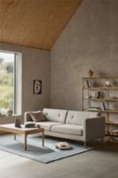 Billede af FDB Møbler C44 Sofabord M. Vendbar Bordplade 120x60 cm - Beige/Sort Laminat