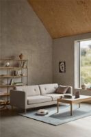 Billede af FDB Møbler C44 Sofabord M. Vendbar Bordplade 120x60 cm - Beige/Sort Laminat