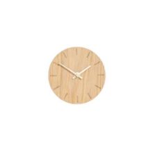 Billede af Hemverk Vægur Ø: 12 cm – Light Oak/Kobber