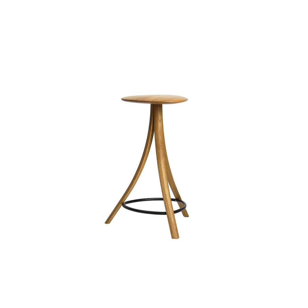 Billede af RO Collection Clover Stool H: 55 cm - Oiled Oak