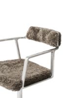 Billede af Vipp Limited Edition 452 Swivel Stol Gliders SH: 44,5 cm - Curly 07/Umber 