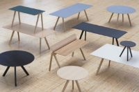 Billede af HAY CPH 90 Desk 130x65x74 cm - Lacquered Solid Oak/Lacquered Oak Veneer 