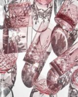 Billede af Frederik Bagger Crispy Eightball Glas 2 stk 55 cl - Topaz/Pink
