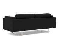 Billede af Erik Jørgensen EJ 280 2 Pers. Sofa 86 L: 210 cm - Njord Mørk Grå/Børstet Krom