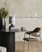 Billede af Nordal ALBERT Stol SH: 48 cm - Stainless Steel/Grøn Teddy