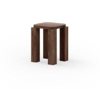 Billede af New Works Atlas Stool H: 44 cm - Fumed Oak