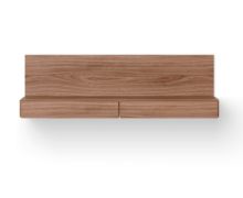 Billede af New Works Tana Wall Mounted Media Module 130x35,2 cm - Walnut