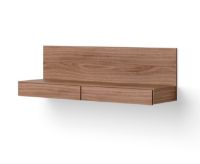 Billede af New Works Tana Wall Mounted Media Module 130x35,2 cm - Walnut