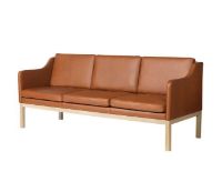 Billede af FDB Møbler J182 MK46 3 Personers Sofa L: 203 cm - Cognac Læder
