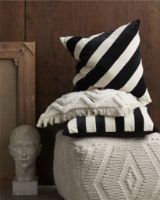 Billede af Nordal WULAR Puf H: 38 cm - Råhvid/Bomuld