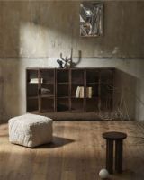 Billede af Nordal WULAR Puf H: 38 cm - Råhvid/Bomuld