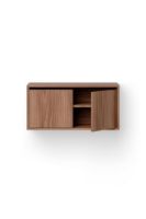 Billede af New Works Cabinet Low w. Doors 38,4x79 cm - Walnut