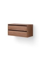 Billede af New Works Cabinet Low w. Drawers 38,4x79 cm - Walnut